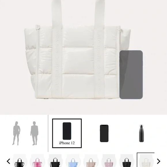 Kate Spade  KIP Cream Puffy Tote Small Brand New With Tags- Ships FREE - Picture 8 of 12